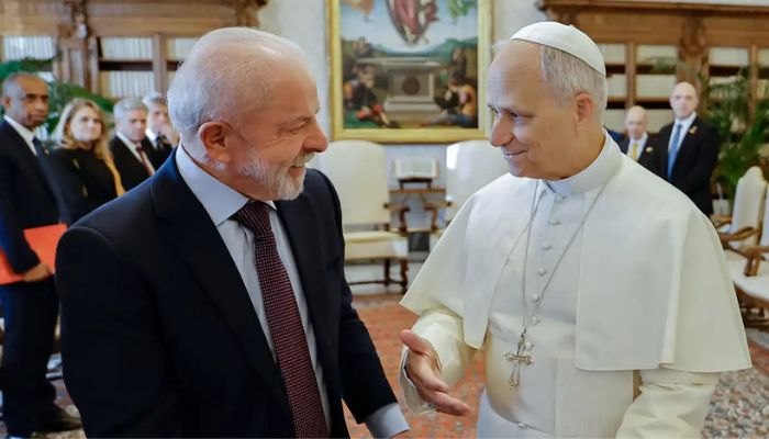 © Ricardo Stuckert / PR Lula se reúne com papa Leão XIV, pela primeira vez, no Vaticano